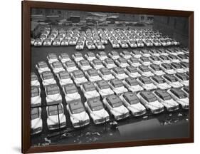 Taxicabs of Striking Cab Drivers-null-Framed Photographic Print