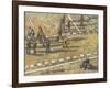 Taxis And Zebra Crosswalk III-Adolf Llovera-Framed Art Print