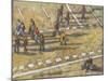 Taxis And Zebra Crosswalk III-Adolf Llovera-Mounted Art Print