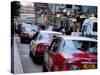 Taxis, Causeway Bay, Hong Kong Island, Hong Kong, China-Amanda Hall-Stretched Canvas