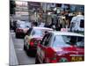 Taxis, Causeway Bay, Hong Kong Island, Hong Kong, China-Amanda Hall-Mounted Photographic Print