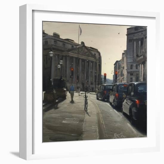 Taxis in the City, 2018-Tom Hughes-Framed Giclee Print