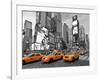 Taxis in Times Square, NYC-Vadim Ratsenskiy-Framed Art Print