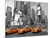 Taxis in Times Square, NYC-Vadim Ratsenskiy-Mounted Art Print