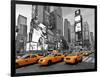 Taxis in Times Square, NYC-Vadim Ratsenskiy-Framed Art Print