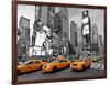 Taxis in Times Square, NYC-Vadim Ratsenskiy-Framed Art Print