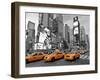 Taxis in Times Square, NYC-Vadim Ratsenskiy-Framed Art Print