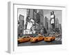 Taxis in Times Square, NYC-Vadim Ratsenskiy-Framed Art Print