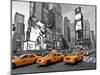 Taxis in Times Square, NYC-Vadim Ratsenskiy-Mounted Art Print