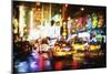 Taxis Night II - In the Style of Oil Painting-Philippe Hugonnard-Mounted Giclee Print