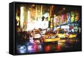 Taxis Night-Philippe Hugonnard-Framed Stretched Canvas
