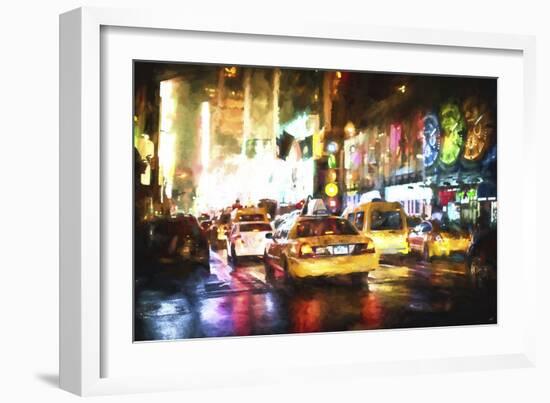 Taxis Night-Philippe Hugonnard-Framed Giclee Print