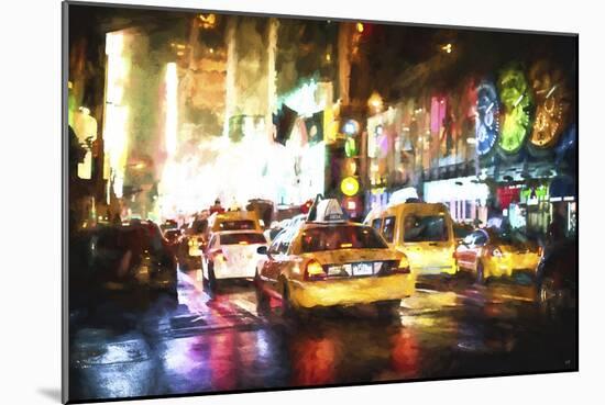 Taxis Night-Philippe Hugonnard-Mounted Giclee Print