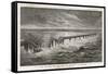 Tay Bridge Bridge Collapses During a Storm with Disastrous Consequences-Henri Meyer-Framed Stretched Canvas