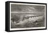 Tay Bridge Bridge Collapses During a Storm with Disastrous Consequences-Henri Meyer-Framed Stretched Canvas