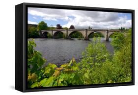 Tay Bridge, Dunkeld, Perthshire, Scotland-Peter Thompson-Framed Stretched Canvas
