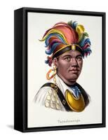 Tayadaneega: Chieftain of One of the Pacific Islands-null-Framed Stretched Canvas