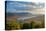 Taylor Pond seen from Silver Mountain, Adirondack Mountains State Park, New York State, USA-null-Stretched Canvas