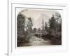 Taysayac, Half Dome, 4967 Ft, Yosemite, 1861 (Mammoth Plate Albumen Print)-Carleton Emmons Watkins-Framed Giclee Print