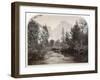 Taysayac, Half Dome, 4967 Ft, Yosemite, 1861 (Mammoth Plate Albumen Print)-Carleton Emmons Watkins-Framed Giclee Print