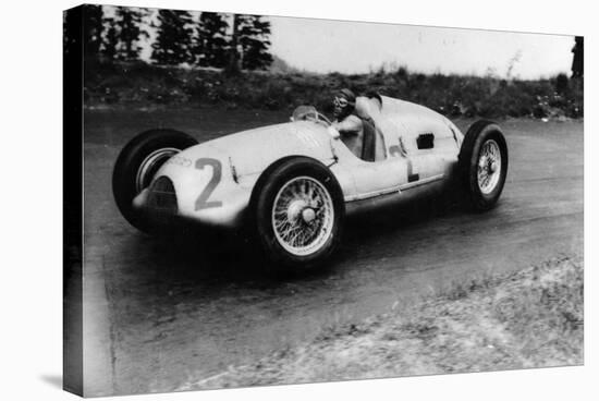 Tazio Nuvolari Driving a 3 Litre Auto Union in a Grand Prix, 1939-null-Stretched Canvas