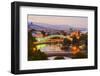 Tbilisi at dusk, Georgia, Caucasus, Asia-G&M Therin-Weise-Framed Photographic Print