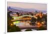 Tbilisi at dusk, Georgia, Caucasus, Asia-G&M Therin-Weise-Framed Photographic Print