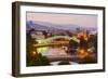 Tbilisi at dusk, Georgia, Caucasus, Asia-G&M Therin-Weise-Framed Photographic Print