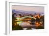 Tbilisi at dusk, Georgia, Caucasus, Asia-G&M Therin-Weise-Framed Photographic Print