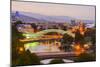 Tbilisi at dusk, Georgia, Caucasus, Asia-G&M Therin-Weise-Mounted Photographic Print