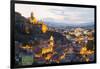 Tbilisi at night, Georgia, Caucasus, Asia-G&M Therin-Weise-Framed Photographic Print