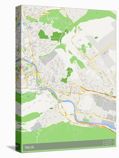 Tbilisi, Georgia Map-null-Stretched Canvas