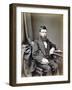 TC Fendick, Master of the Worshipful Company of Glaziers Wearing His Master's Badge, C1865-Maull & Co-Framed Photographic Print