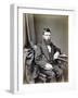 TC Fendick, Master of the Worshipful Company of Glaziers Wearing His Master's Badge, C1865-Maull & Co-Framed Photographic Print