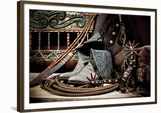 TC’s Boots and Yuma Spurs (color)-Barry Hart-Framed Giclee Print