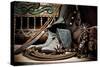 TC’s Boots and Yuma Spurs (color)-Barry Hart-Stretched Canvas