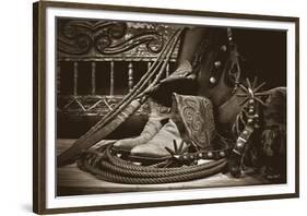 TC’s Boots and Yuma Spurs-Barry Hart-Framed Giclee Print