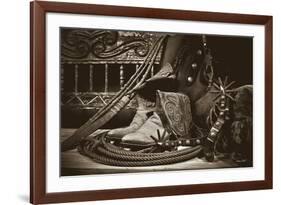 TC’s Boots and Yuma Spurs-Barry Hart-Framed Giclee Print