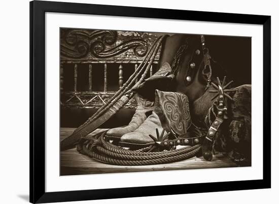 TC’s Boots and Yuma Spurs-Barry Hart-Framed Giclee Print