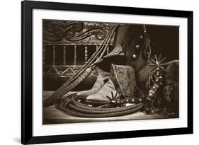 TC’s Boots and Yuma Spurs-Barry Hart-Framed Giclee Print