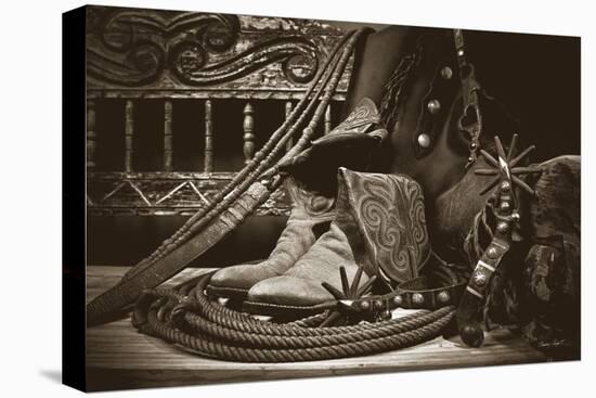 TC’s Boots and Yuma Spurs-Barry Hart-Stretched Canvas