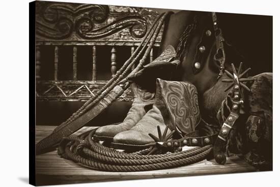 TC’s Boots and Yuma Spurs-Barry Hart-Stretched Canvas