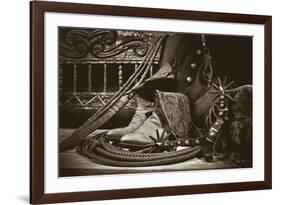 TC’s Boots and Yuma Spurs-Barry Hart-Framed Art Print