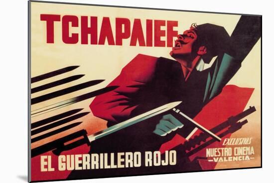 Tchapaief: The Red Guerrilla-Josep Renau Montoro-Mounted Art Print