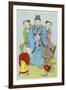 Tchou-I God of Literature with Some of His Helpers-null-Framed Art Print