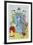 Tchou-I God of Literature with Some of His Helpers-null-Framed Art Print