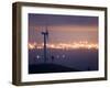 Te Apiti Wind Farm at Dawn, on the Lower Ruahine Ranges, Manawatu, North Island, New Zealand-Smith Don-Framed Photographic Print