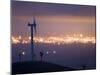 Te Apiti Wind Farm at Dawn, on the Lower Ruahine Ranges, Manawatu, North Island, New Zealand-Smith Don-Mounted Photographic Print