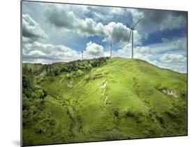 Te Apiti Wind Farm, on the Lower Ruahine Ranges, Manawatu, North Island, New Zealand, Pacific-Smith Don-Mounted Photographic Print