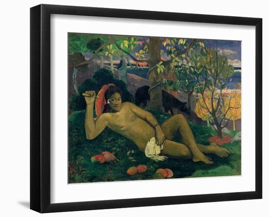 Te Arii Vahine (The King's Wife), 1896-Paul Gauguin-Framed Giclee Print